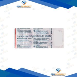Pramirise 0.25mg Tablet 10'S