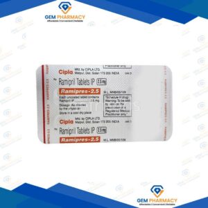 Ramipres 2.5mg Tablet 10'S